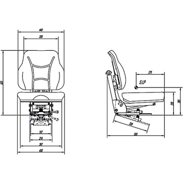 C360 C330 ZETOR MF T25 ПОДВЕСКА СИДЕНЬЯ