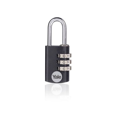 KŁÓDKA YALE ALUMINIUM YE3CB/20/121/1/BK SZYFR 21MM