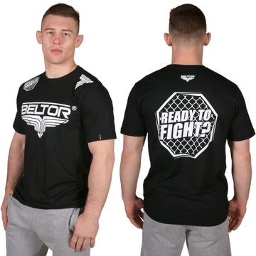 BELTOR T-SHIRT BLUZKA Z KRÓTKIM RĘKAWEM OCTAGON KOLOR CZARNY ROZMIAR L