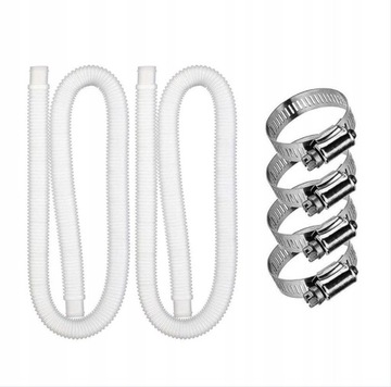 2xWĄŻ DO BASENU I POMPY BASENOWEJ MOCNY 1,5m32mm