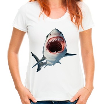 Koszulka z rekinem rekin damska dla mamy shark L