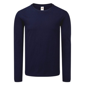 KOSZULKA Z DŁUGIM RĘKAWEM FRUIT ICONIC navy 3XL
