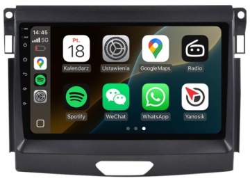 Ford Ranger 2015-2020 Nejnovější Android Carplay Rádio Navigace