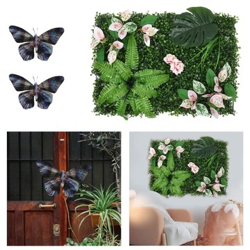 Panele ścienne z trawy Sztuczny panel 2Butterfly S