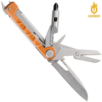 МУЛЬТИТУЛЬНЫЙ КАРМАННЫЙ НОЖ Gerber USA ARM BAR DRIVE Оранжевый