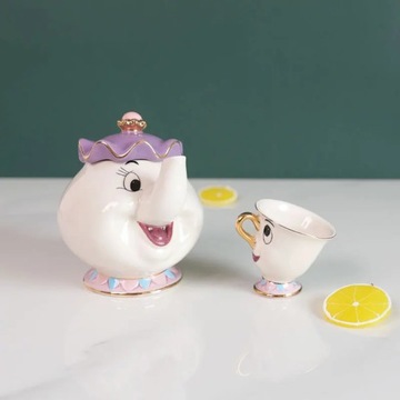 Kreatywny kubek ceramiczny śliczna kreskówka filiżanka kawy czajnik miska n