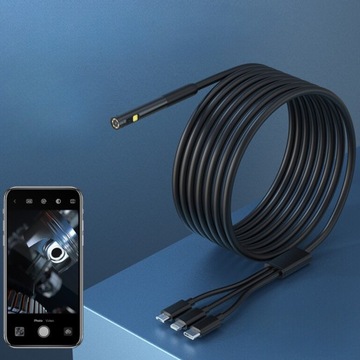 ПРОВЕРОЧНАЯ КАМЕРА ДЛЯ ТЕЛЕФОНА-ЭНДОСКОПА WiFi micro USB USB-C iOS ANDROID