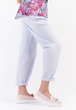 MOKASYNY DAMSKIE SERGIO LEONE SP015 RÓŻOWE PÓŁBUTY SKÓRA NATURALNA R 38