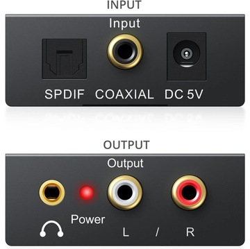 Цифровой оптический преобразователь TOSLINK COAXIAL CINCH RCA STREAMING PCM