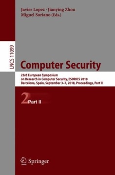 Computer Security: 23rd European Symposium on Rese