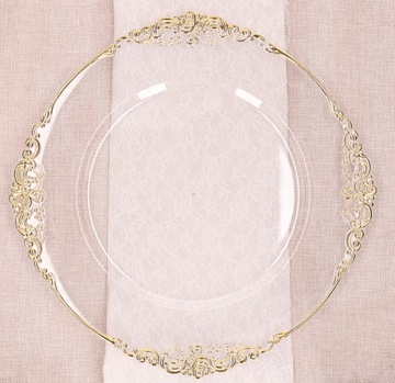 Тарелка, прозрачная подтарелка, 35 см