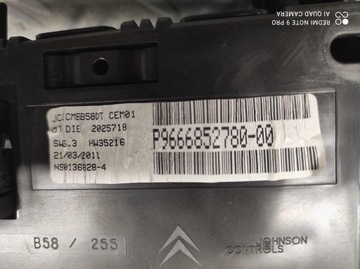 CITROEN C4 PICASSO I ЭКРАН НАВИГАЦИИ СЧЕТЧИКА ПОДЪЕМНИКА 9673538580