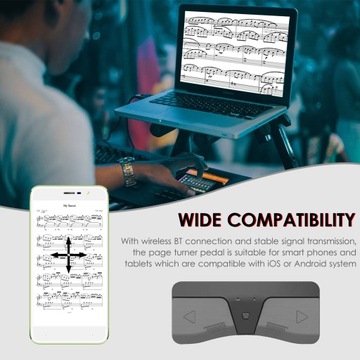 Интеллектуальная беспроводная педаль переворота страниц BT