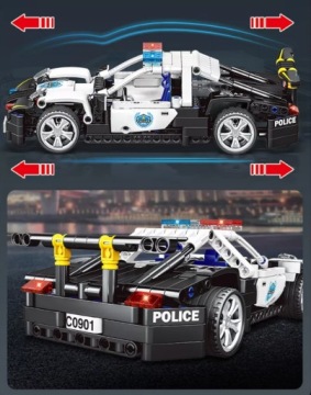 БЛОКИ СКЛАДНАЯ ПОЛИЦЕЙСКАЯ АВТОМОБИЛЬ С ПРИВОДОМ 359 ЭЛЕМЕНТОВ