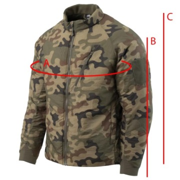 Helikon Мужская зимняя теплая тактическая куртка-водолазка - PL Woodland M