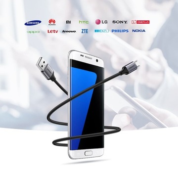 UGREEN USB A - КАБЕЛЬ MICRO USB ДЛЯ ЗАРЯДКИ, ПЕРЕДАЧИ ПРОЧНОГО КАБЕЛЯ, 2 М