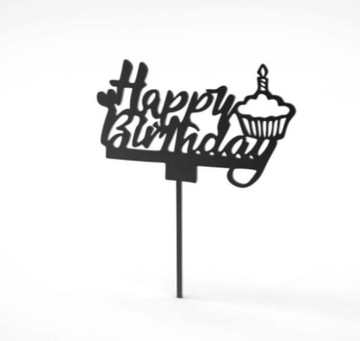 Happy birthday topper PlastikPG