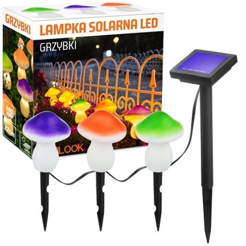 OGRODOWA LAMPA SOLARNA LED WBIJANA KWIAT TULIPAN