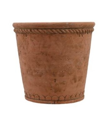 ЦВЕТОЧНЫЙ ВАЗ ТЕРРАКОТОВЫЙ ЦЕМЕНТНЫЙ 19x20 С ДЕКОРАТИВНОЙ КРЫШКОЙ