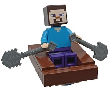 LEGO Minecraft Steve Łódka Wiosła 18791 min009