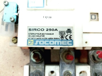 Выключатель нагрузки Socomec SIRCO 250A