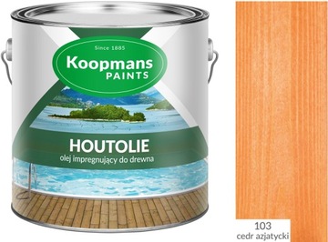 KOOPMANS HOUTOLIE OLEJ TARASOWY 5 l CEDR 103