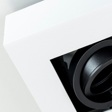 ПОТОЛОЧНЫЙ СВЕТИЛЬНИК НАВЕРХНЕГО МОНТАЖА, ОДИНАРНЫЙ КВАДРАТ, БЕЛЫЙ EDO