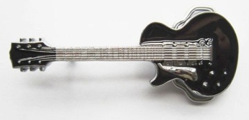 Gitara czarna wiosło klamra spinka do paska