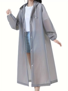 ДОЖДЕВИК ЗАЩИТНЫЙ ПАЛЬТО ДЛЯ ВЗРОСЛЫХ И МОЛОДЕЖИ, СЕРЫЙ