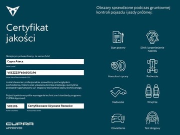 Cupra Ateca Crossover Facelifting 1.5 TSI 150KM 2024 Cupra Ateca Cupra Ateca 1.5 TSI 150 KM DSG, FV23, Gwarancja 5 LAT, 1.5, zdjęcie 33