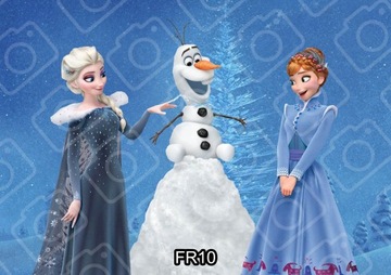 Opłatek na Tort FROZEN ELSA wydruk Waflowy A4