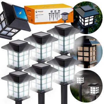 Светодиодный солнечный садовый светильник, украшение коттеджа, украшение сада