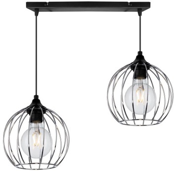 LAMPA WISZĄCA SUFITOWA PLAFON DRUCIAK CHROM LED