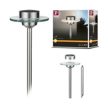 Oprawa ogrodowa solarna UFO LED 3000K 0,2W IP44 nierdzewana szkło PL93764