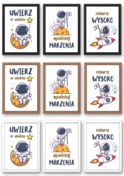КАРТИНЫ ДЛЯ КОМНАТЫ МАЛЬЧИКА ПРОСТРАНСТВО КОСМОНАВТ МОТИВАЦИОННЫЕ ПОСТЕРЫ ДЛЯ ДЕТЕЙ