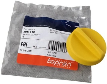 TOPRAN KOREK WLEWU OLEJU CORSA B C D E ADAM COMBO