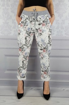 КОМФОРТНО - БРЮКИ - СВИТШОТ - ЦВЕТЫ - ХЛОПОК