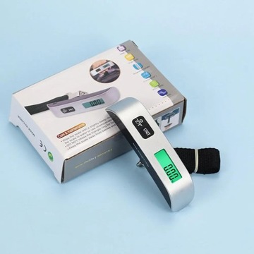 Цифровые весы для багажа, ЖК-дисплей, электронные весы, 110 фунтов/50 кг.