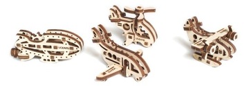 U-Fidgety Samoloty mechaniczne puzzle 3D UGears