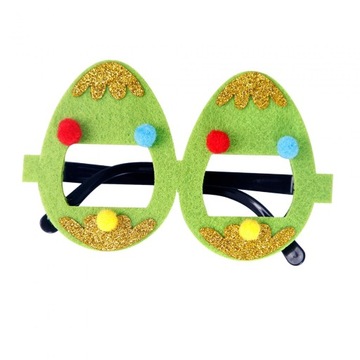 Пасхальные очки Креативные очки с животными Аксессуары для костюмов Вечеринка Зеленое яйцо