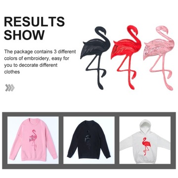Šitie Flamingo Nášivky Aplikácie Oblečenie DIY