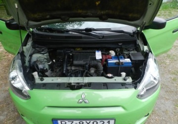Mitsubishi Space Star Hatchback 5d 1.0 71KM 2014 Mitsubishi Space Star maly tani niezawodny ekonomiczny z KLIMATYZACJA, zdjęcie 15