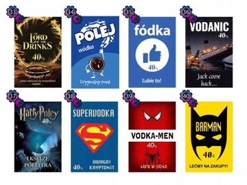 Набор наклеек «ВЕСЕЛЫЕ» «ВОДКА ВЕСЕЛО»