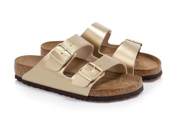 Klapki damskie Birkenstock Arizona BF Gold 1016110 40