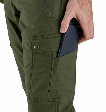 Spodnie Ocieplane Carhartt Rugged Ripstop Basil