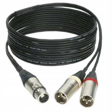 KLOTZ Kabel mikrofonowy STEREO XLR - 2x MONO 1,5m