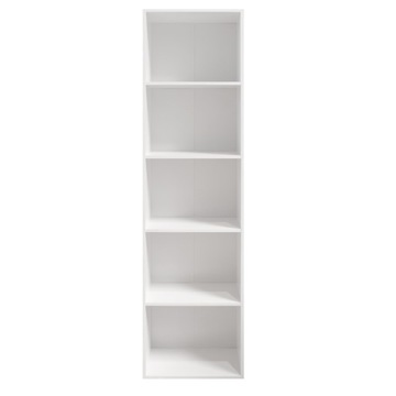 ПОЛКА НАПОЛЬНАЯ ПОЛКА ДЛЯ КНИГ И ВСЕГО 1 x 5 БЕЛАЯ