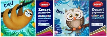 ZESZYT PAPIERÓW KOLOROWYCH SAMOPRZYLEPNYCH A5 10sz