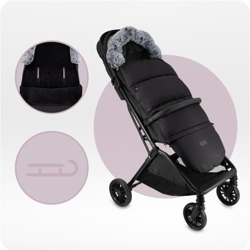 СПАЛЬНЫЙ МЕШОК ДЛЯ ГОНДОЛЬНОГО РУКАВА - MoMi SARDI BLACK - ИЗОЛИРОВАННЫЙ СУМОК - 2в1