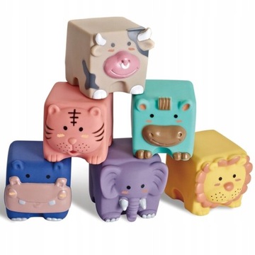 Мягкие сенсорные блоки, животные, цифры, фигуры, набор для детей